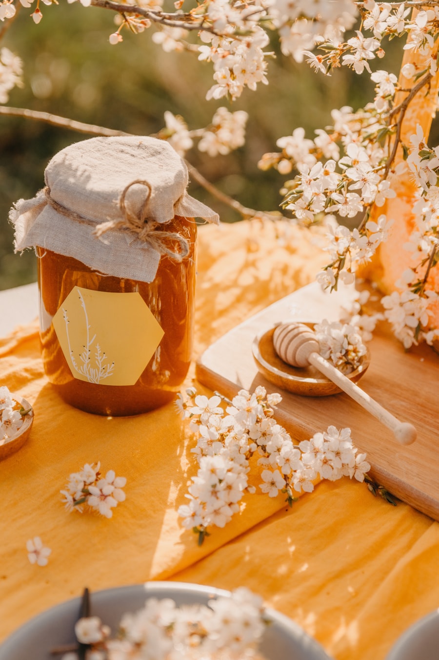Illustrative honey extraction photograph
